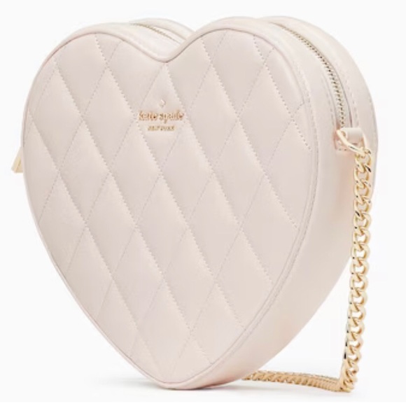 Kate Spade Love Shack Quilted Heart Crossbody Purse - Picture 3 of 6
